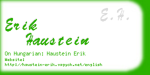 erik haustein business card